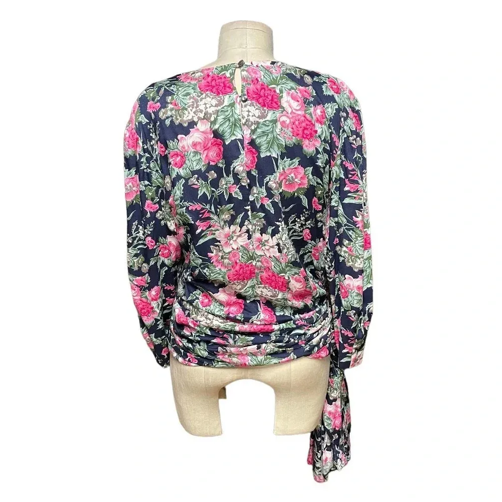 RE/DONE x The Attico‎ Side Cascade Top Assorted Floral Print Size Large - Image 8