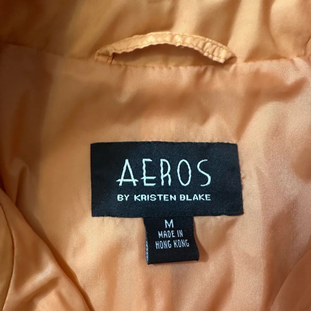 Aeros by Kristen Blake Ribbed‎ Jacket Orange Size M - Image 13