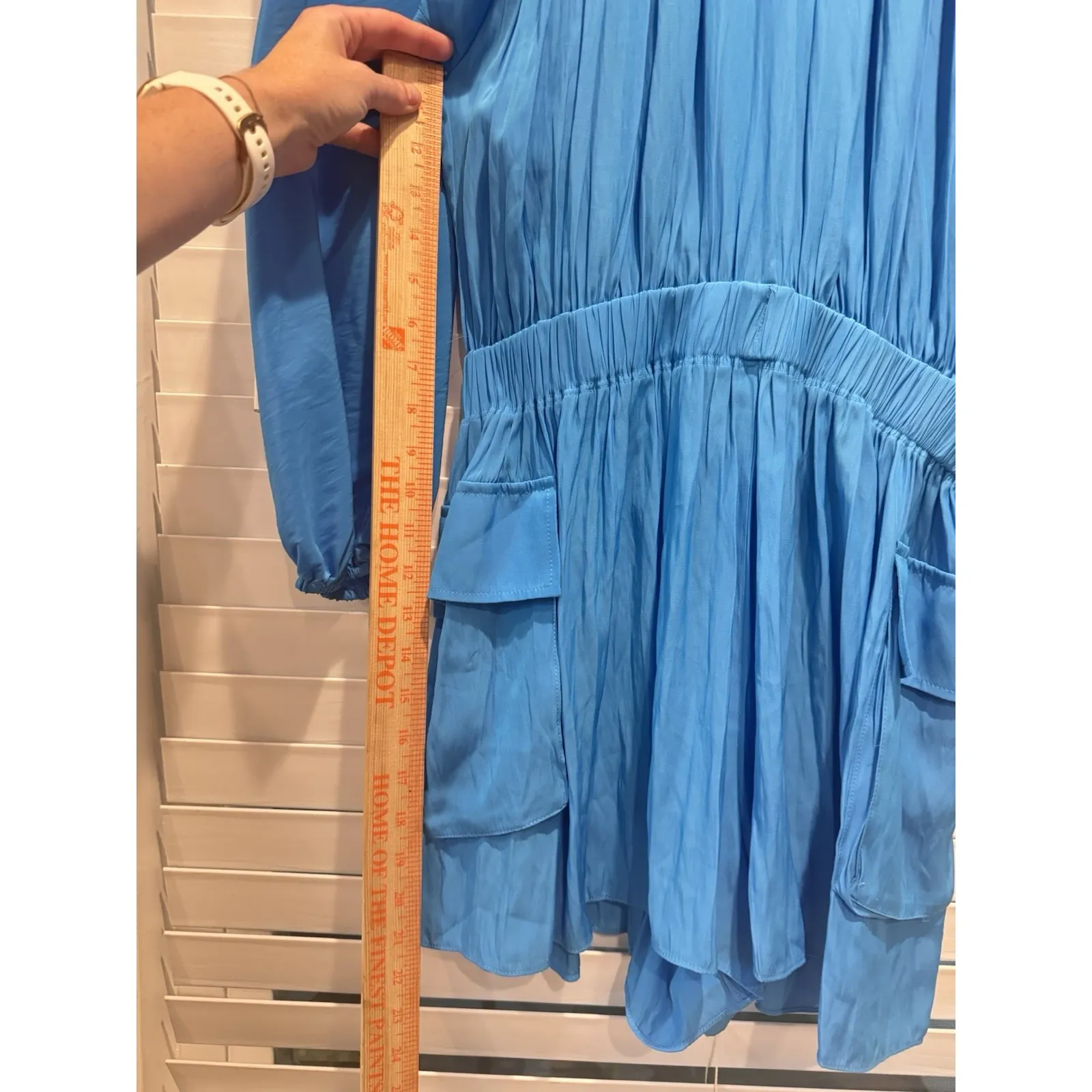 Ramy Brook DJ V Neck Beach Coastal Bright Blue Romper Size‎ XS MSRP $425 NWT - Image 8