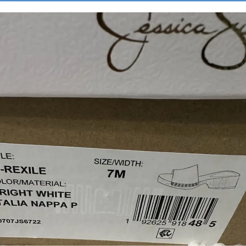 Jessica Simpson White Studded Mules NIB - Image 4