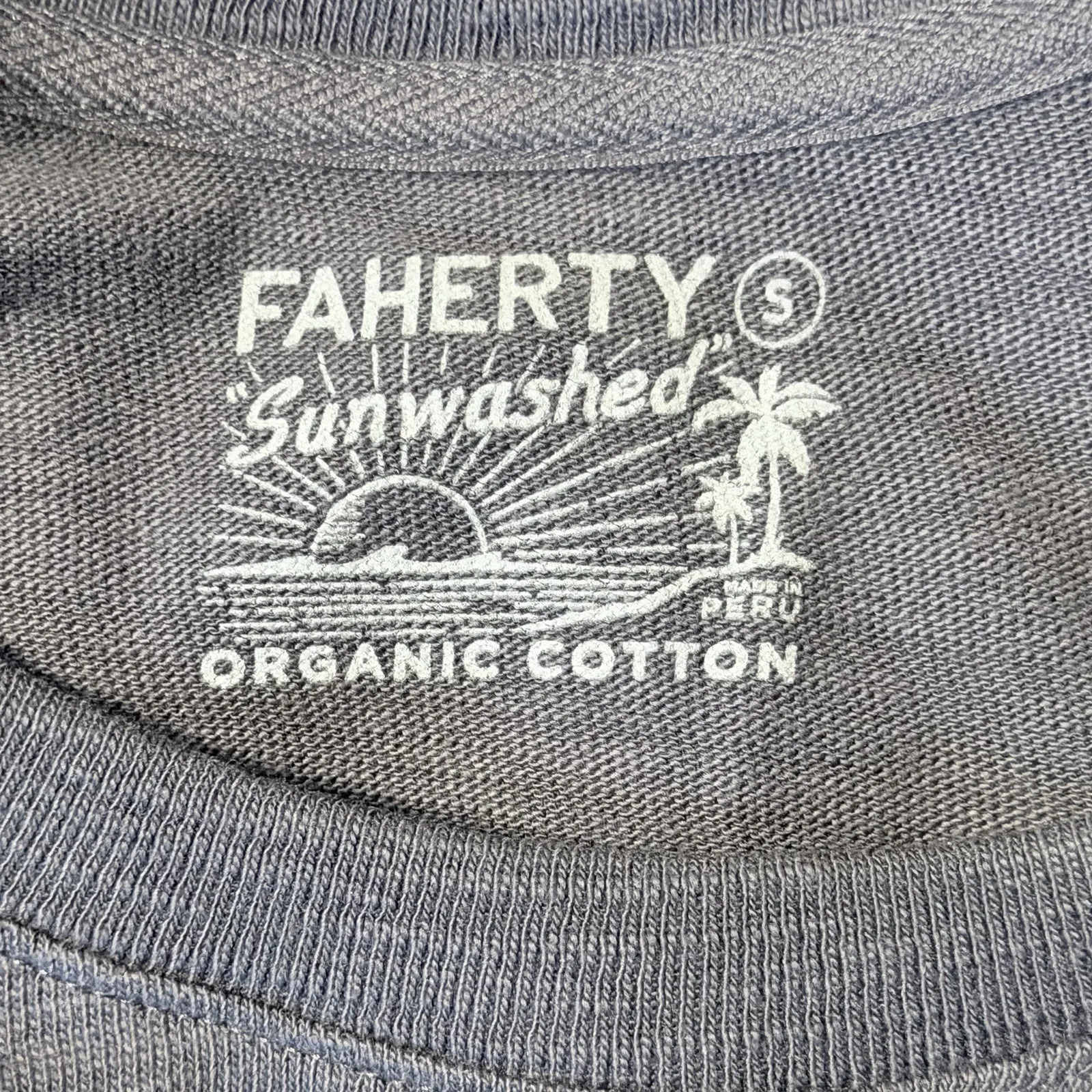 Faherty Sunwashed Slub Muscle Dress S Washed Black Sleeveless Mini Knit Tank - Image 5