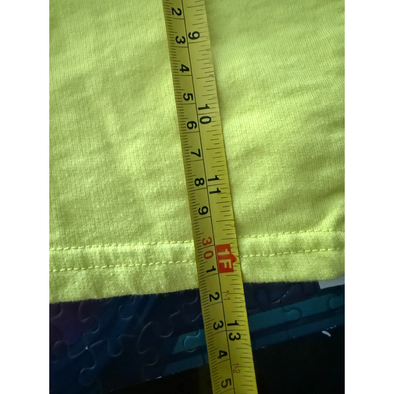 Gymshark Cropped Long Sleeve Top XS Yellow Activewear Athletic Workout - Image 6