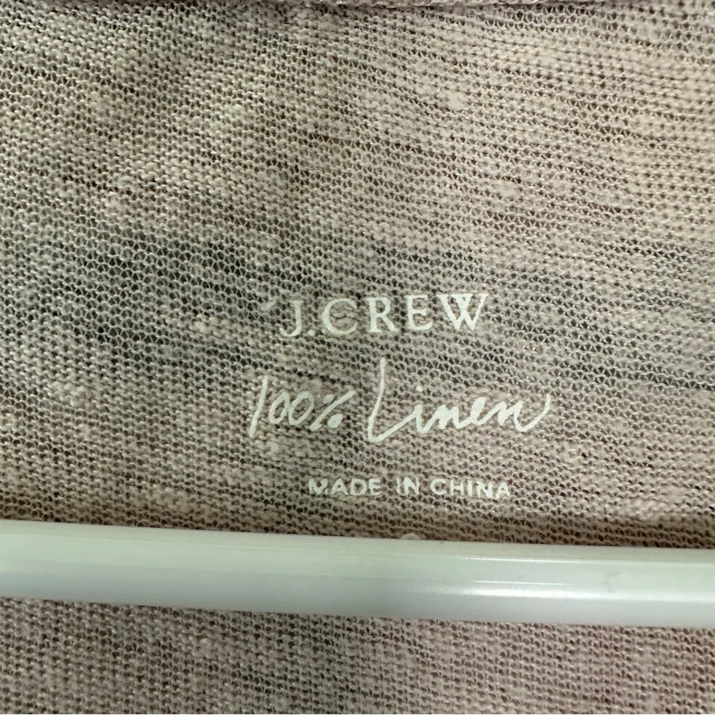 J. Crew Button Up Cardigan Sweater Linen Lightweight Women’s Small Pale Pink - Image 4