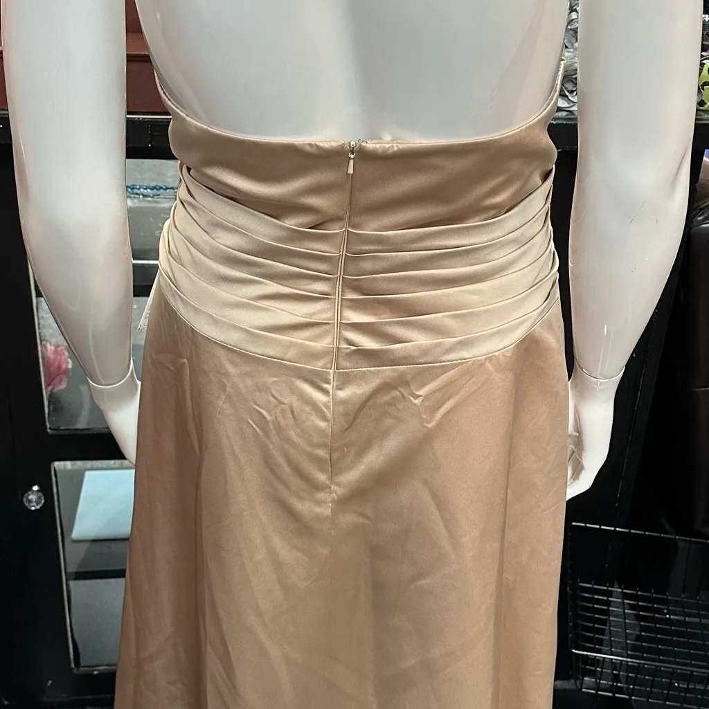 David’s Bridal sz 20 long gold formal dress - Image 5