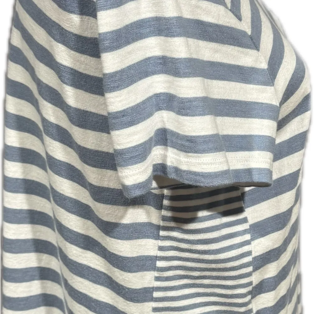 J Jill striped shift dress w pockets size medium petite Blue - Image 6