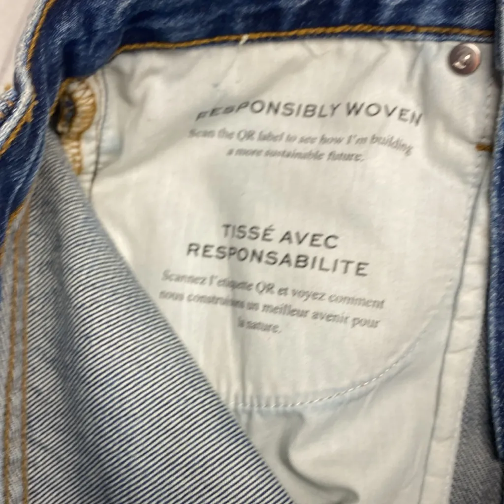 Frame Blue High Rise Distressed Denim Cutoff Shorts Women’s Size 23 Festival - Image 6