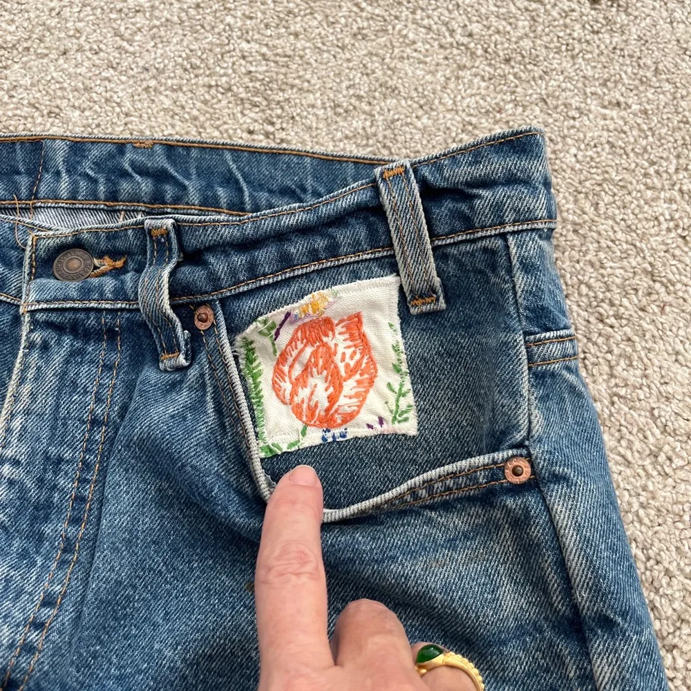 Super cool vintage custom made in Ny Levi’s - Image 2