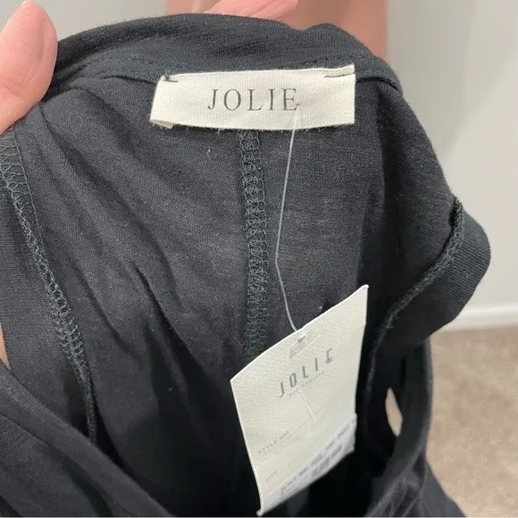 NWT Jolie Sleeveless Raw‎ Edge Tank Midi Dress Size SMALL Black - Image 8