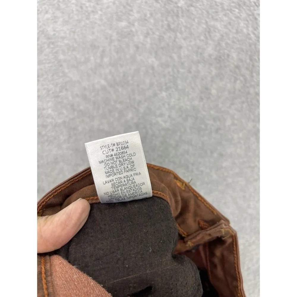 JustBlack Women's Pants Distressed Brown Size 27 Skinny Cotton Blend USA Made - Image 4