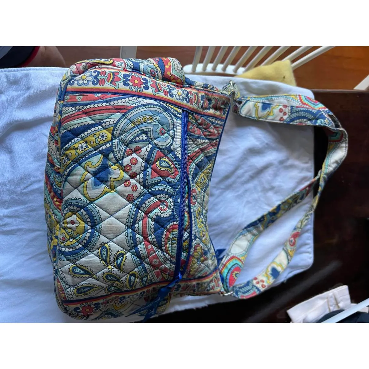 Vera Bradley Quilted Paisley Print Shoulder Bag - Image 8