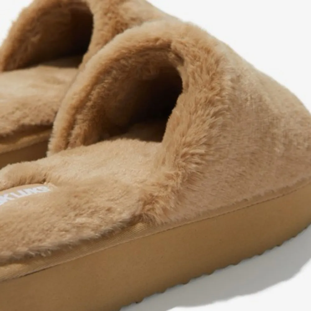 Muk Luks Tan Faux Fur Slides - Image 4