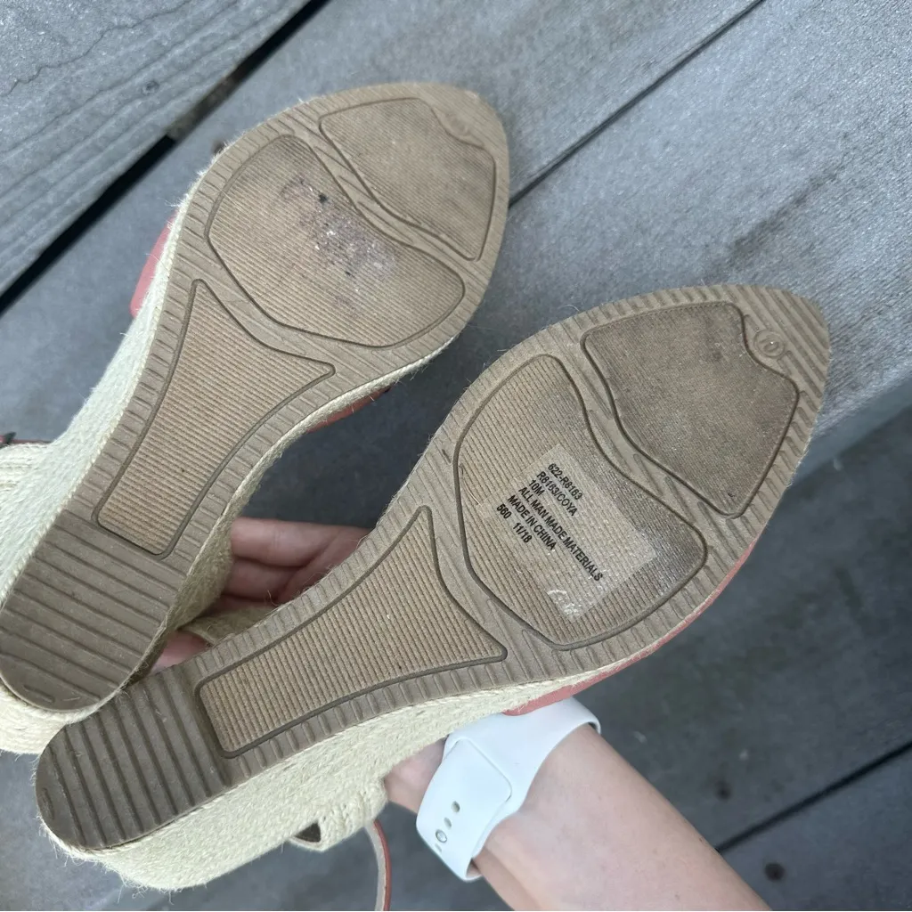 NEW Rialto Wedge Heels Sandal Campari Espadrille Lace Crochet Design NWOT - Image 5