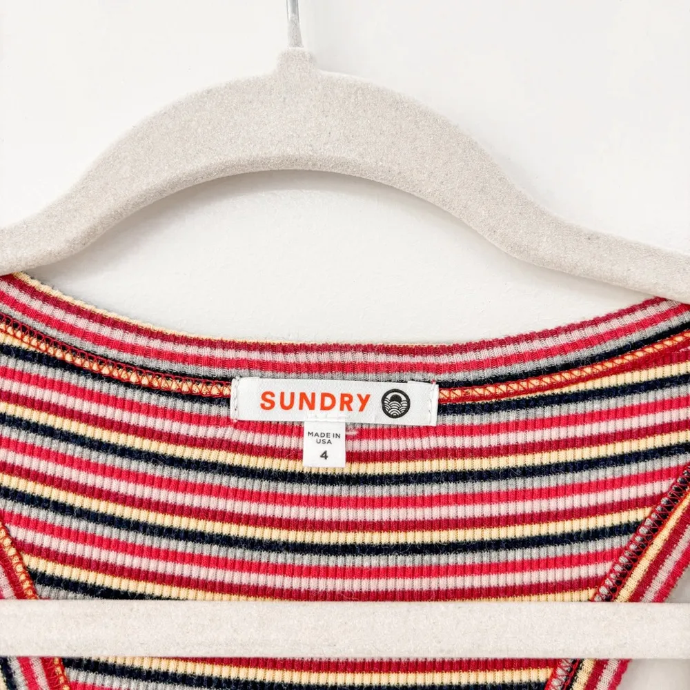 Sundry Stripe Rainbow Dress - Image 5