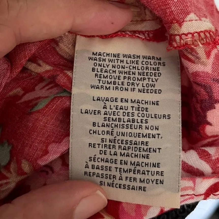 Denim & Supply Ralph Lauren Babydoll Dress Sz Med Boho Festival Hippie Floral Orange - Image 10