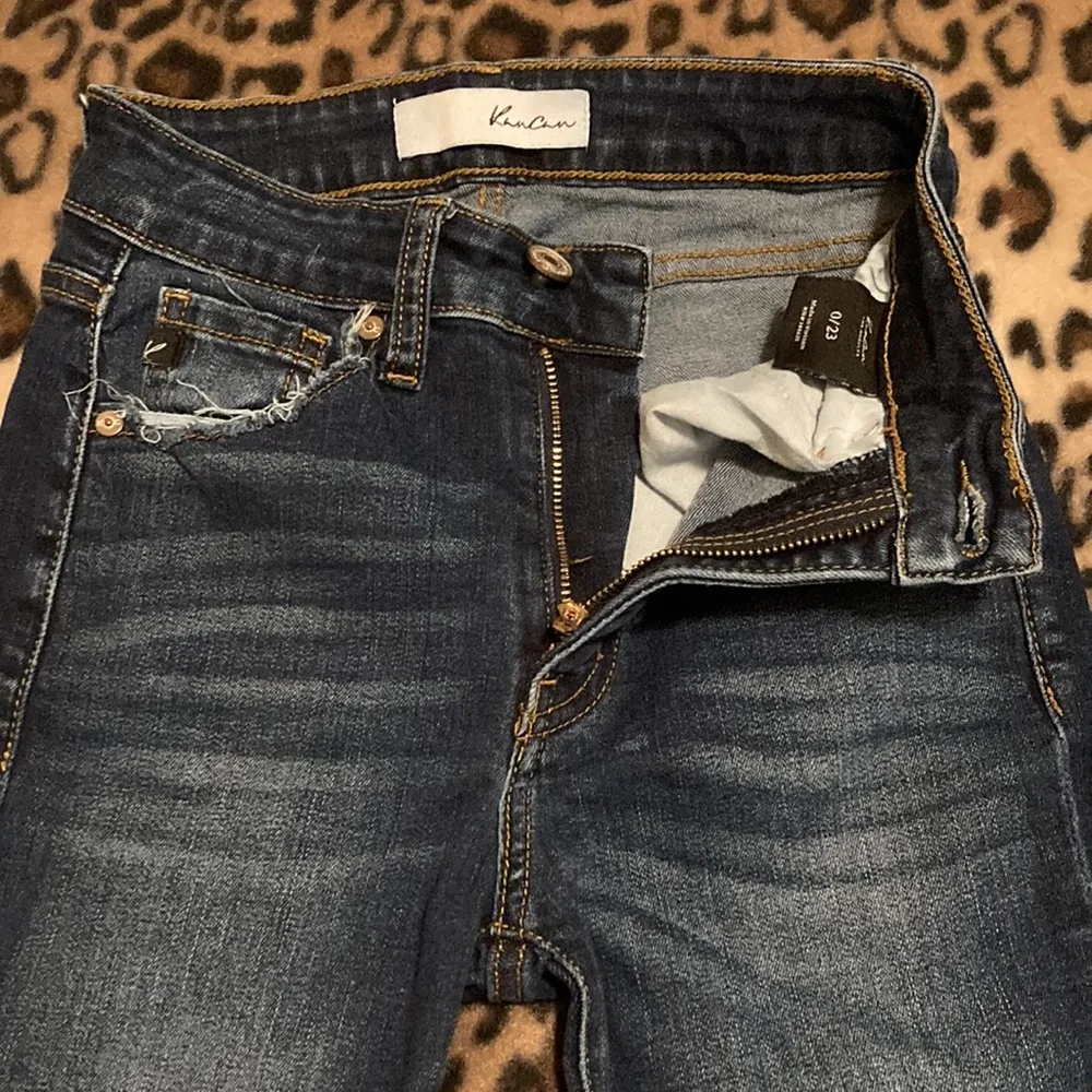 KanCan Jeans Mid Rise Ankle Distressed Skinny Jeans Women’s Size 0 /… Blue - Image 4