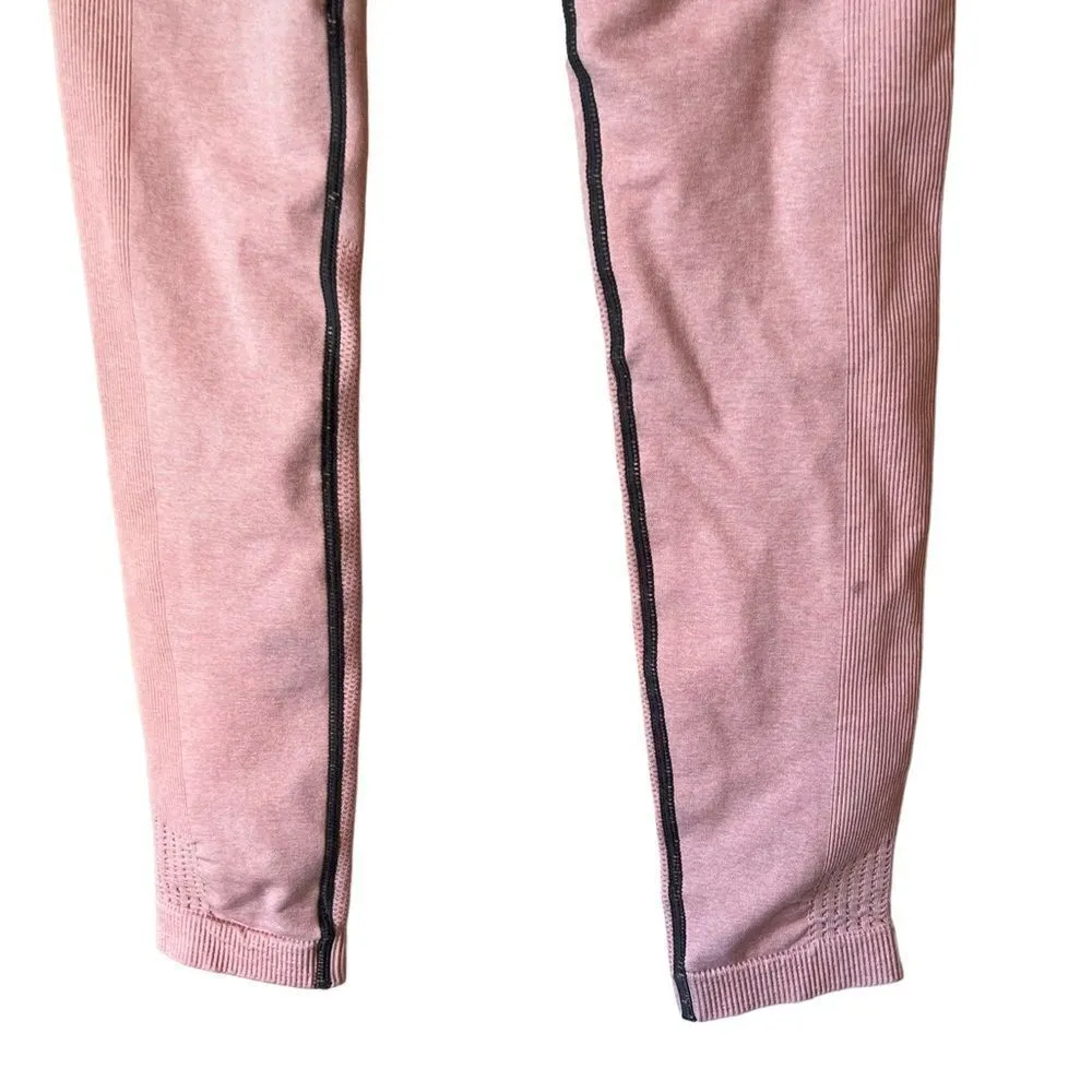 Gymshark Light Pink & Grey Seamless Adapt High Waisted Seamless Leggings - Image 4