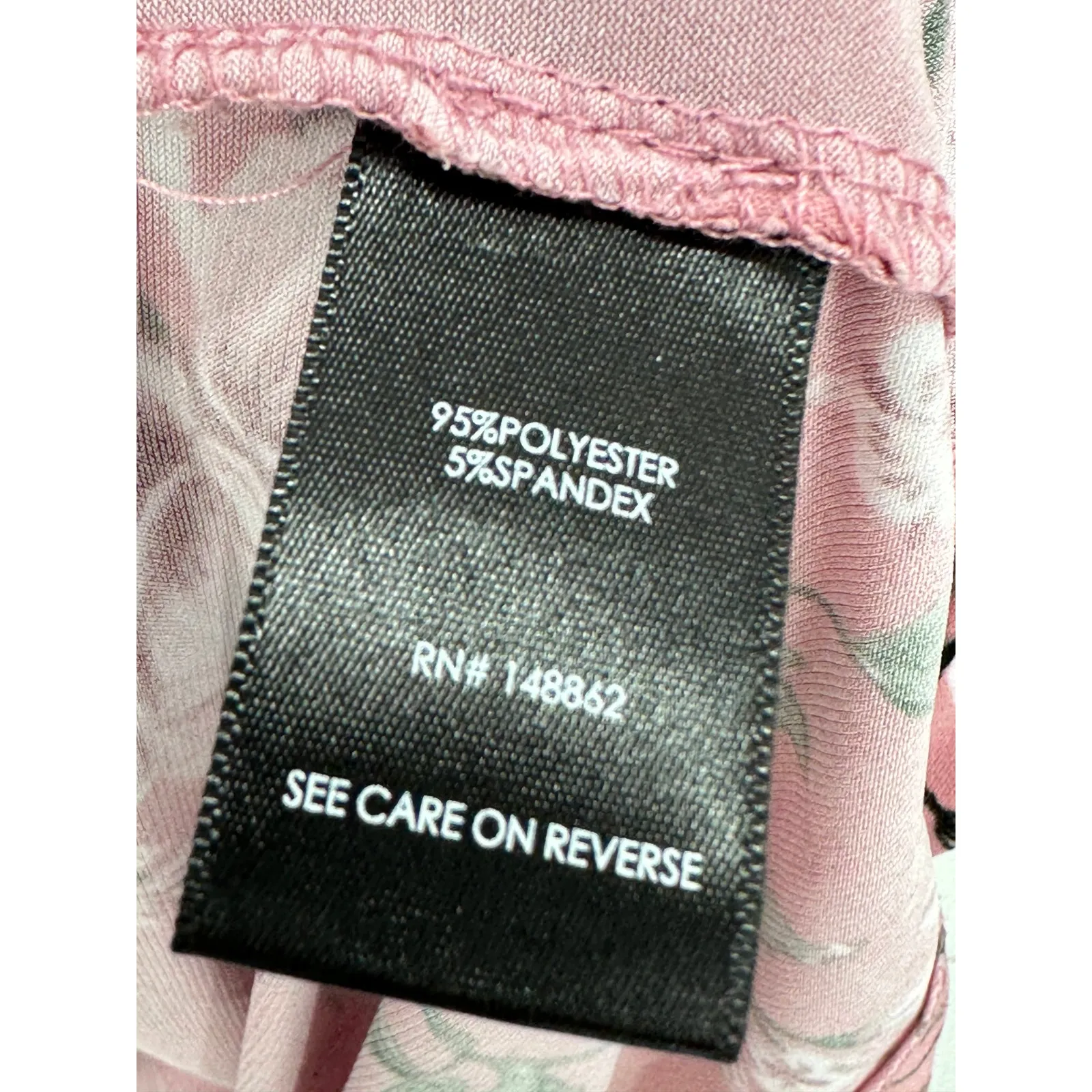 Torrid Top Women 3 3X Pink April Floral Studio Knit V-Neck Ruched Front Babydoll - Image 6