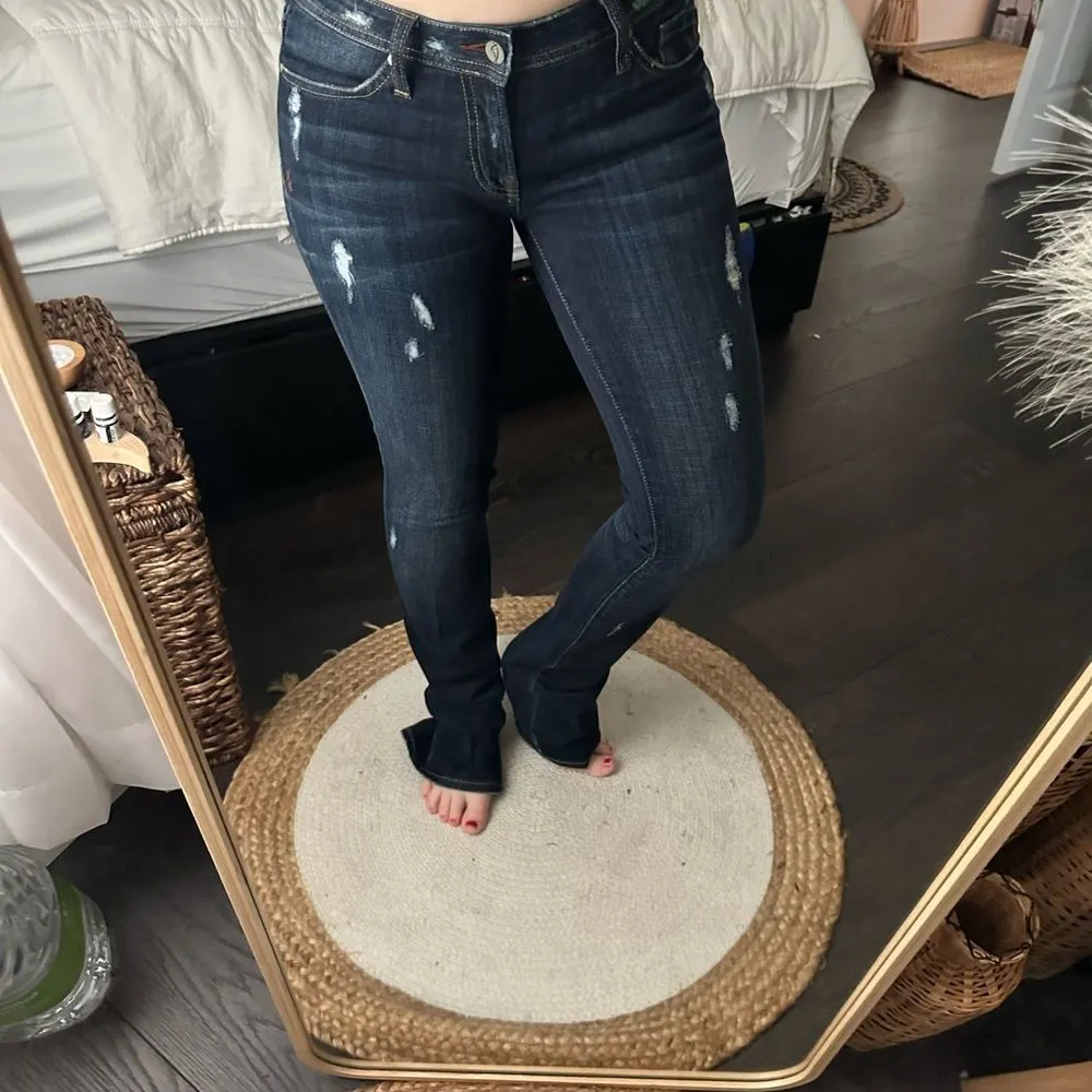 Genetic Denim Women’s 27 Dark Wash Boot Cut Jeans Y2K - Image 6