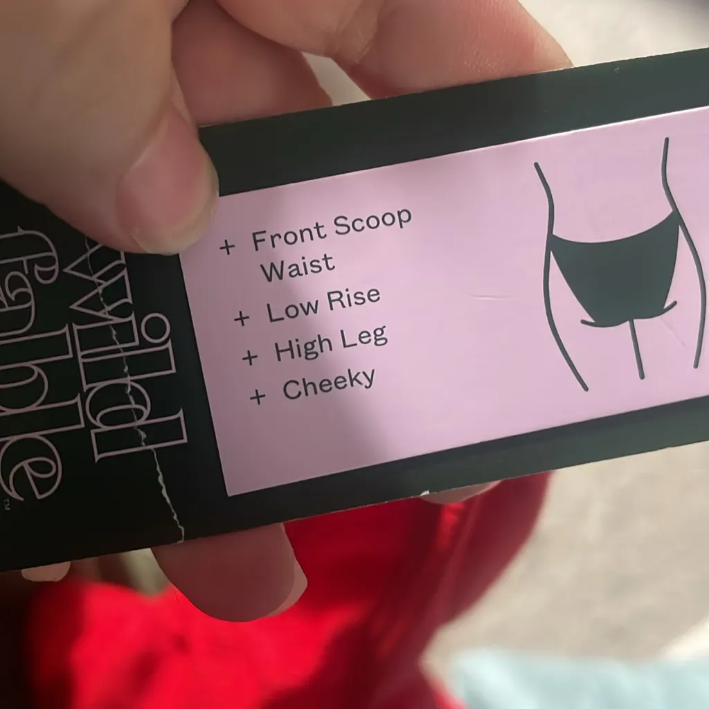 Wild fable ribbed ridged low rise cheeky swim bottoms cheery red L new - Image 7