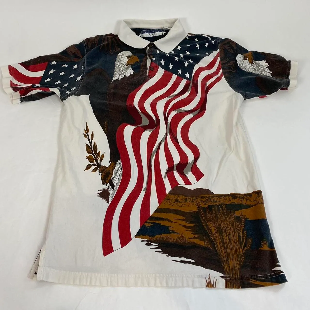 Royale Retro American Collared Tee Size XL - Image 4