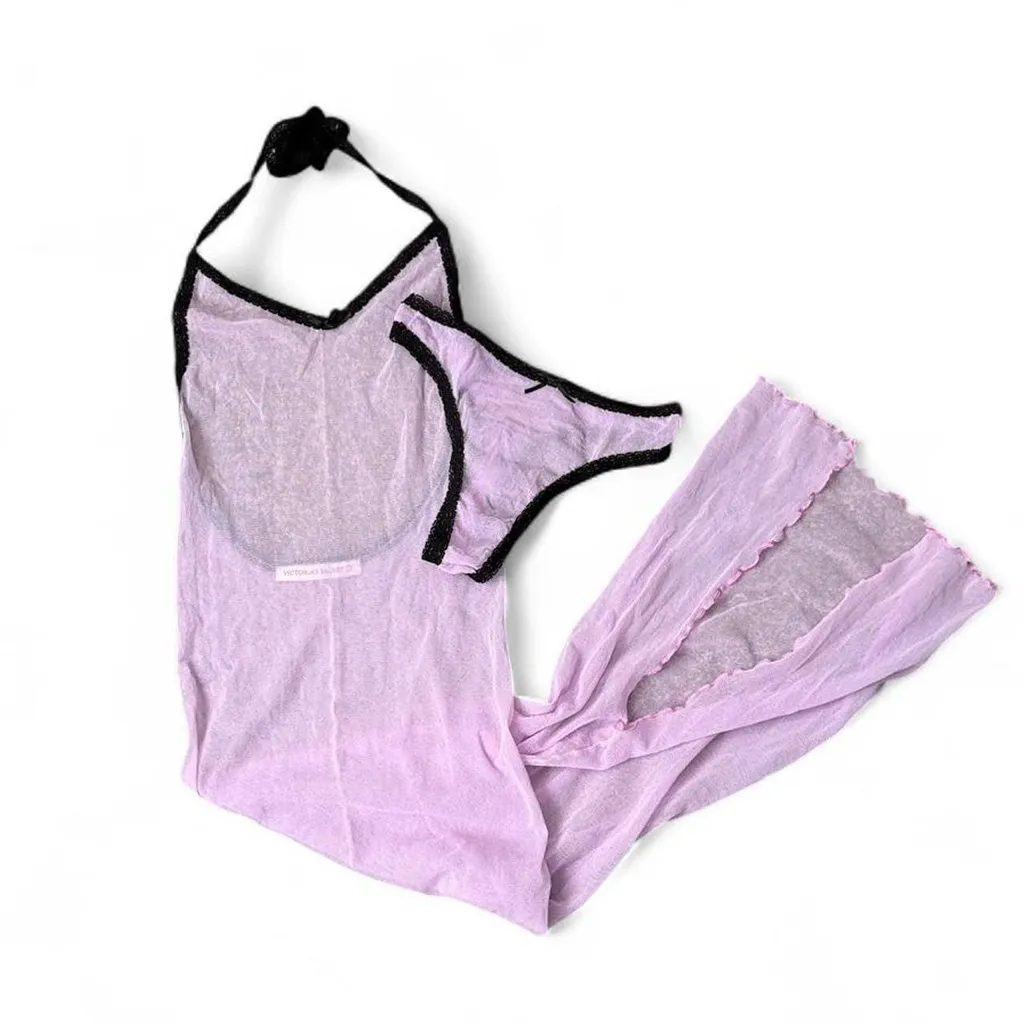 Vintage 90s Victoria’s Secret Mesh Slip Set - Image 2