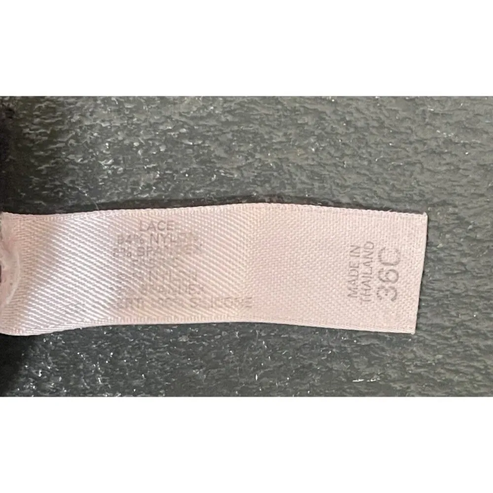 Victoria's Secret Satin Lace Firm Control Push Up Underwired Balconette Bra 36C - Image 6