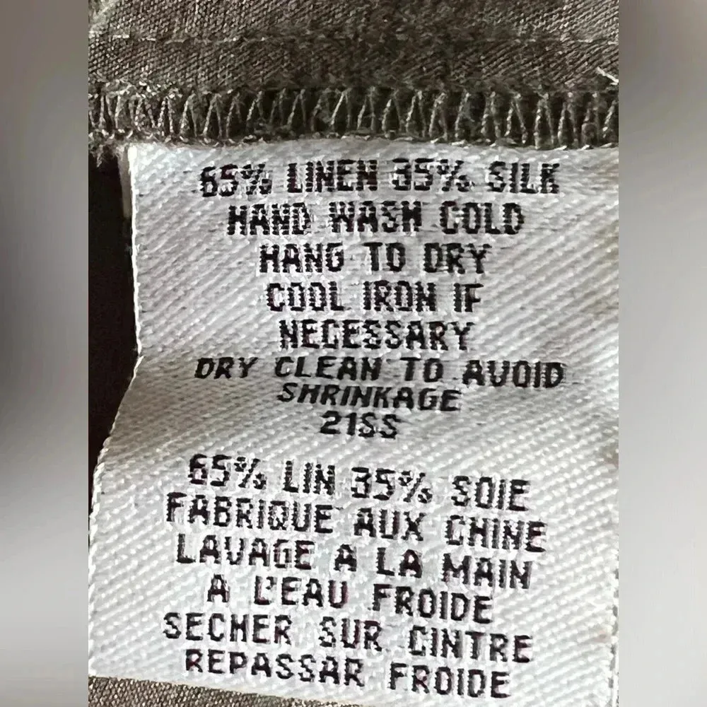 Eileen Fisher lineman’s silk blend pants.  Size S - Image 6