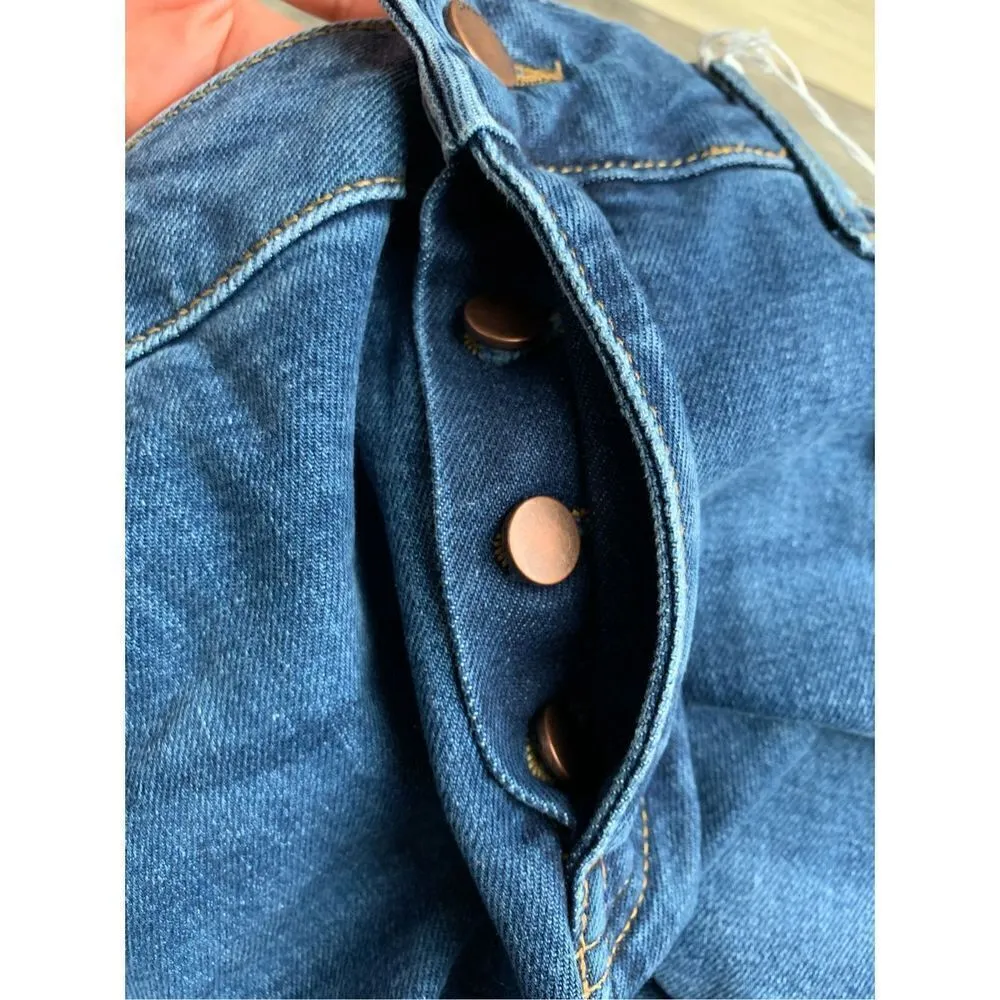 Boden Denim Straight Leg High Rise Jeans in color Indigo Blue Size 8 - Image 6