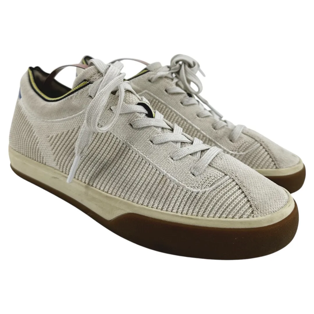 Rothy's The Lace-Up Sneakers Gum Terry Low Top Knit Round Toe Beige Neutral 7 - Image 2