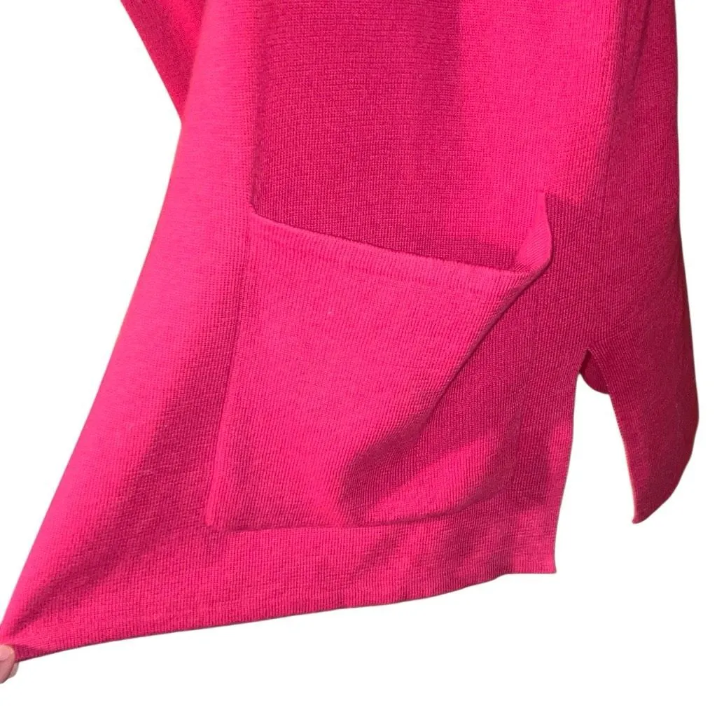 Jeanne Pierre Ruby Open Cardigan with Pockets size Large 100% cotton #760 - Image 6