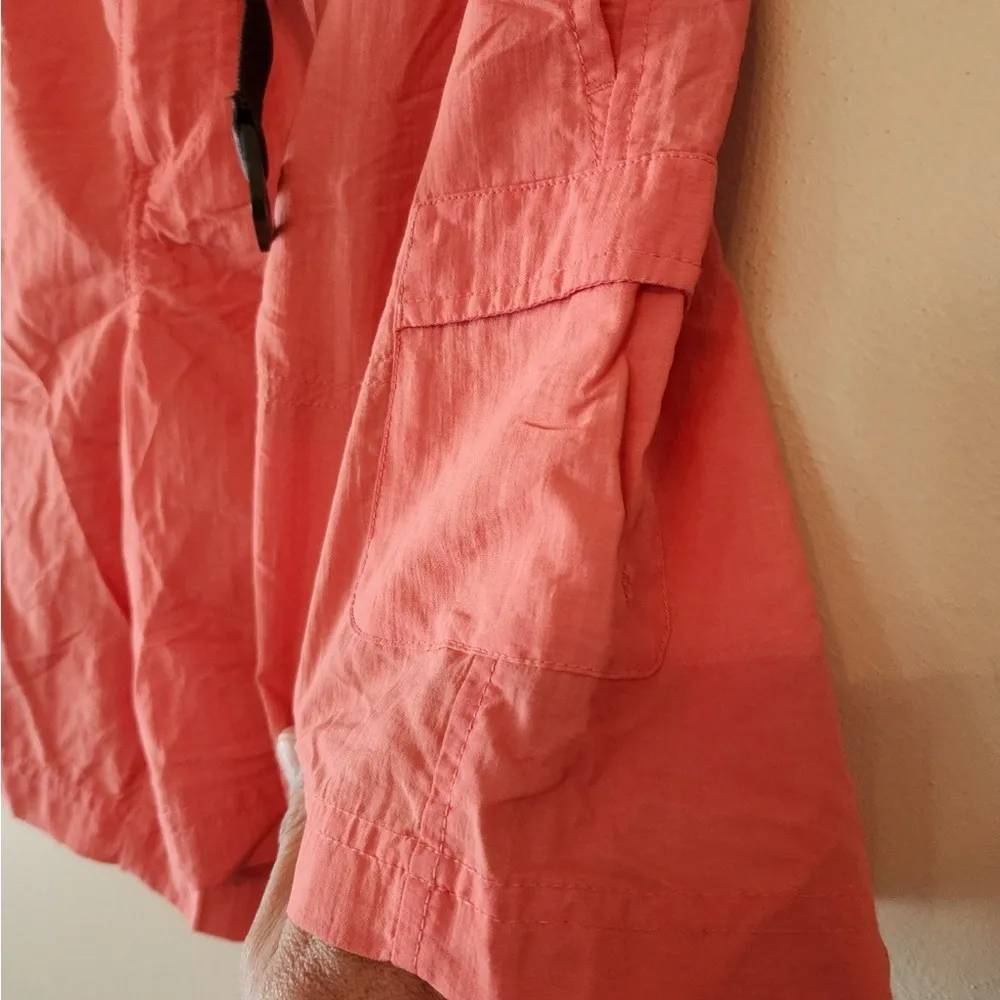 Columbia Women’s Pink Nylon Cargo Shorts Size med Belted Hiking Outdoors Fishing - Image 2