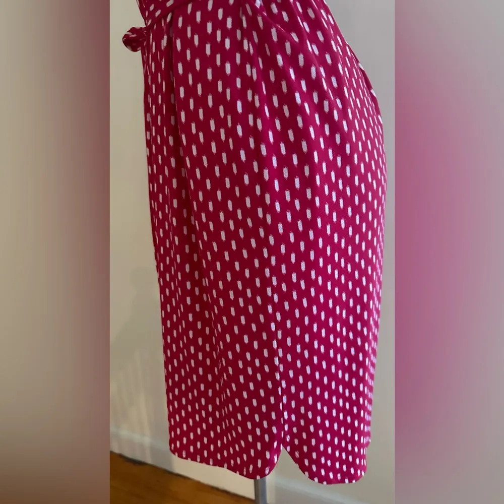 COPY -  Pink And White Casual Dress Sz L W Tie In Front Back KeyHole … - Image 5