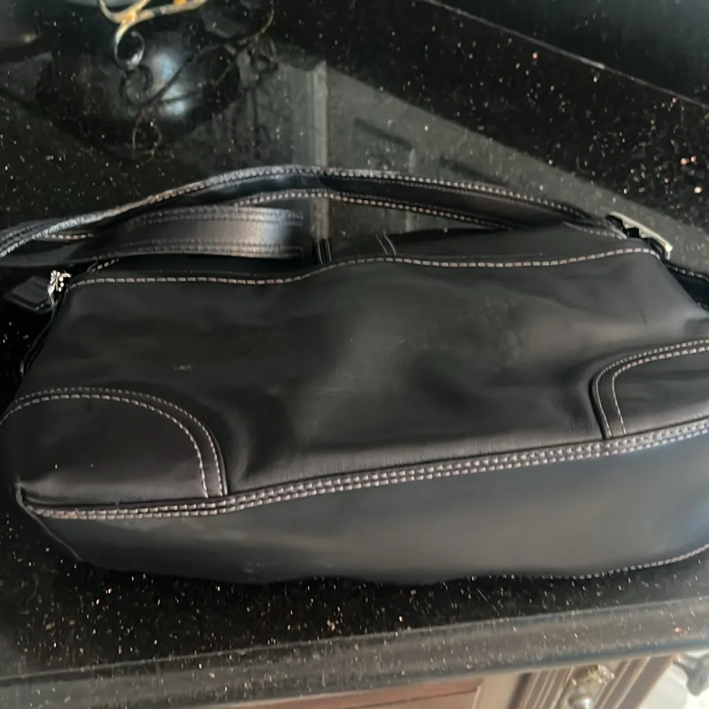 Coach Hampton Buckle‎ Flap Crossbody Bag F11196 in Black - Image 5