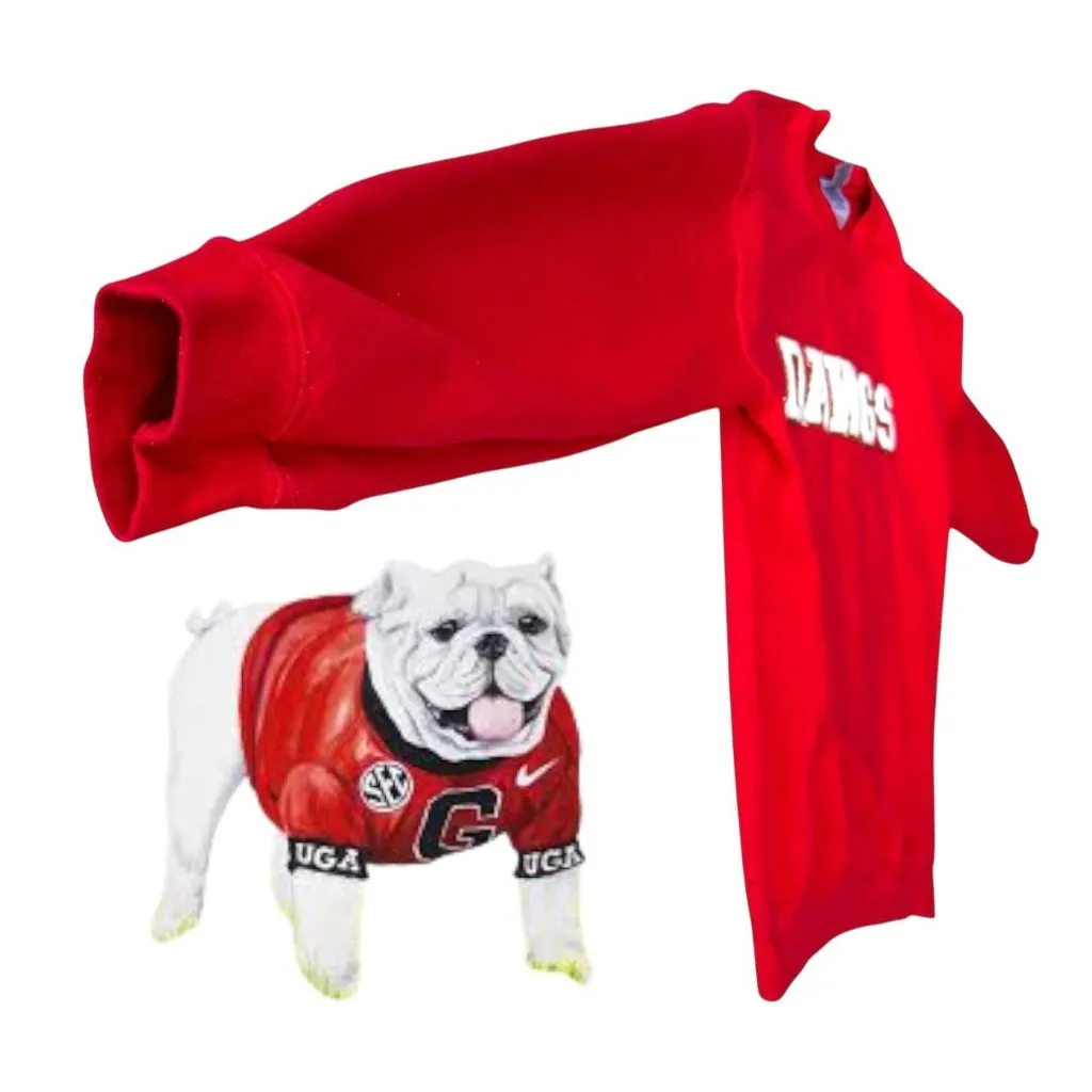 Christmas Georgia Bulldogs Glitter Sweatshirt Unisex Small Red Dawgs Football Size undefined - Image 8