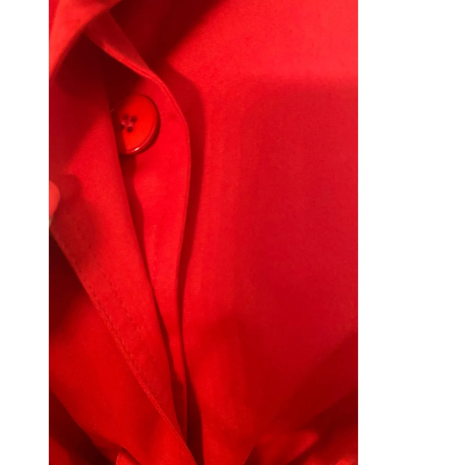 Vintage Misty Harbor Red Trench Coat Womens Size 8 Regular USA ILGWU Union Label - Image 13