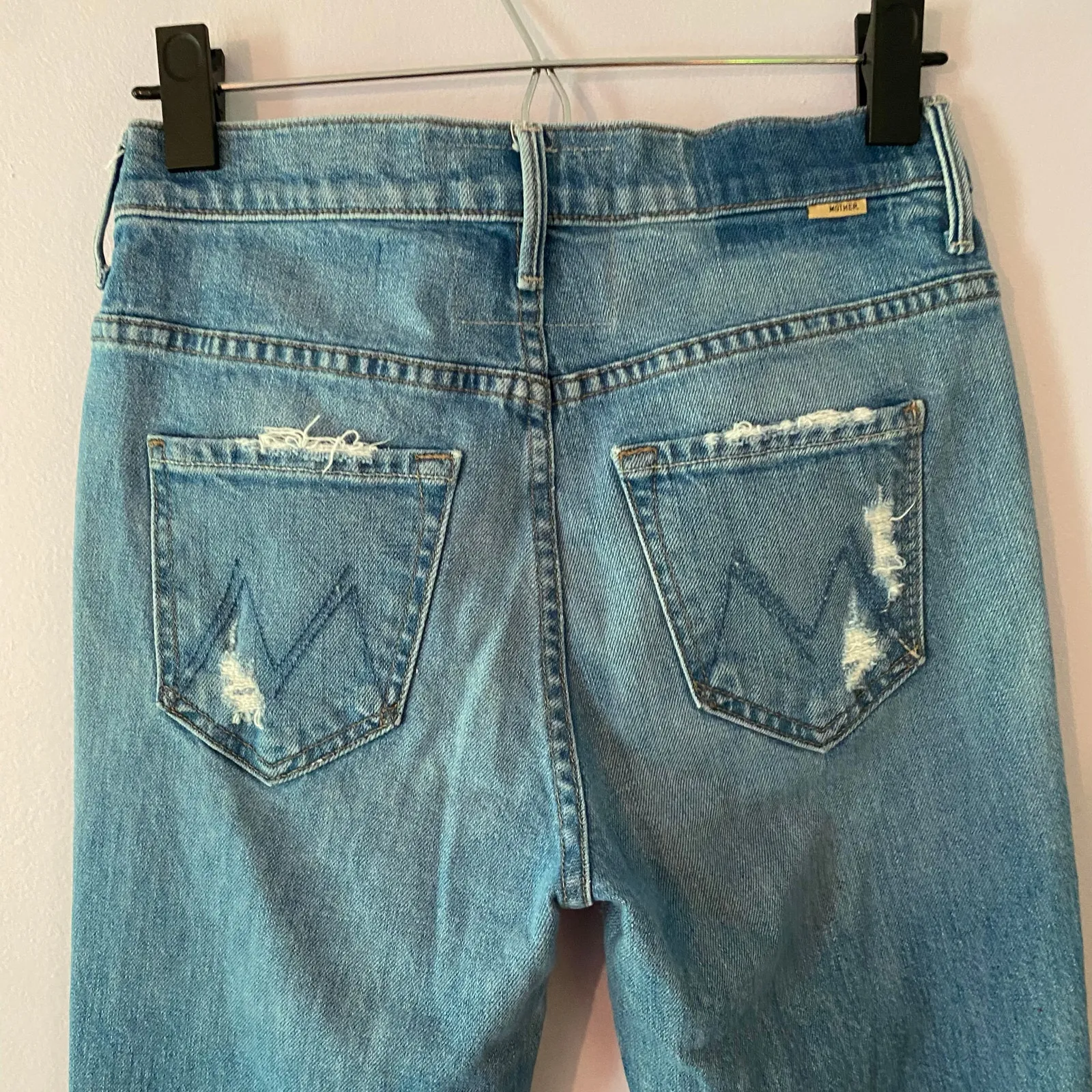 Mother Superior The Insider Ankle Chew in Destroyed Bills Distressed Women 25 Blue - Image 10