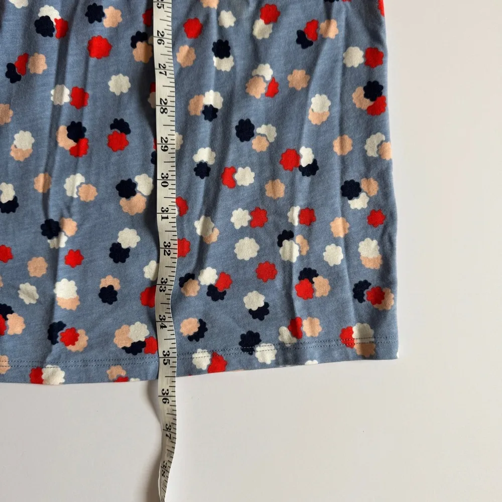 Boden Emory Jersey Dress Periwinkle Blue Fallen Blossom Floral Size 8P - Image 8