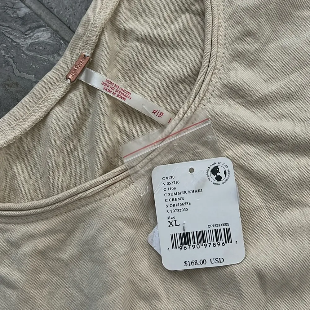 Free People Rae Maxi Dress, Cutout Summer Khaki Size XL New w/Tag Retail $168 - Image 8