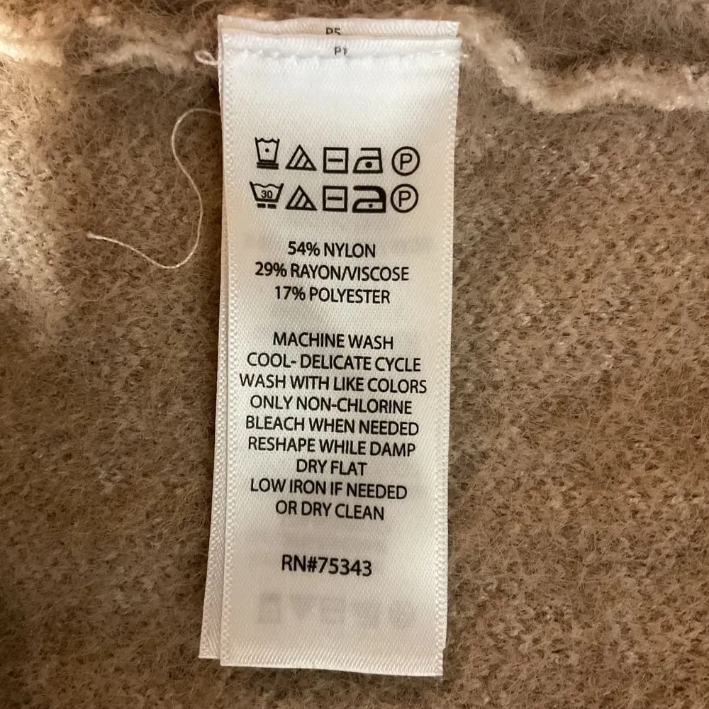 Tahari Women's Plaid Mock Neck Sweater Top Knit Long Sleeve Pullover Size M - Image 11