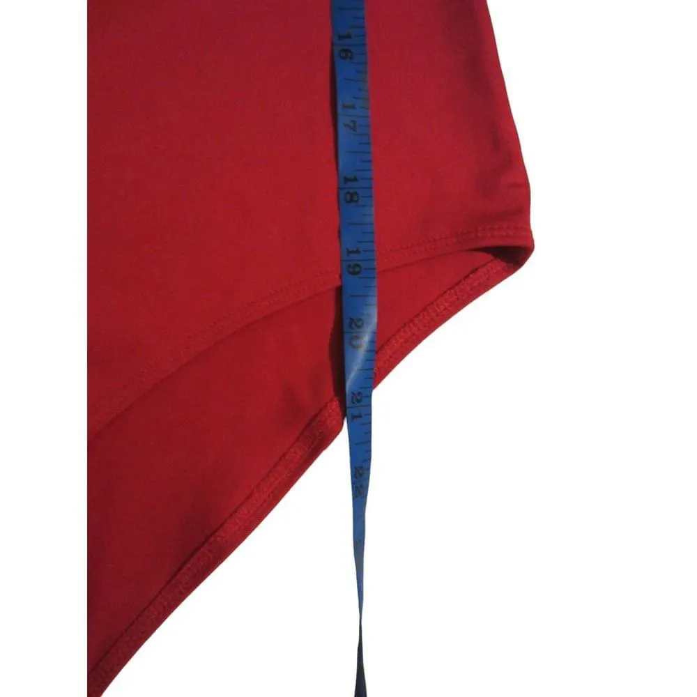 Levi's Red Logo Tank Top Bodysuit Size M - Image 12