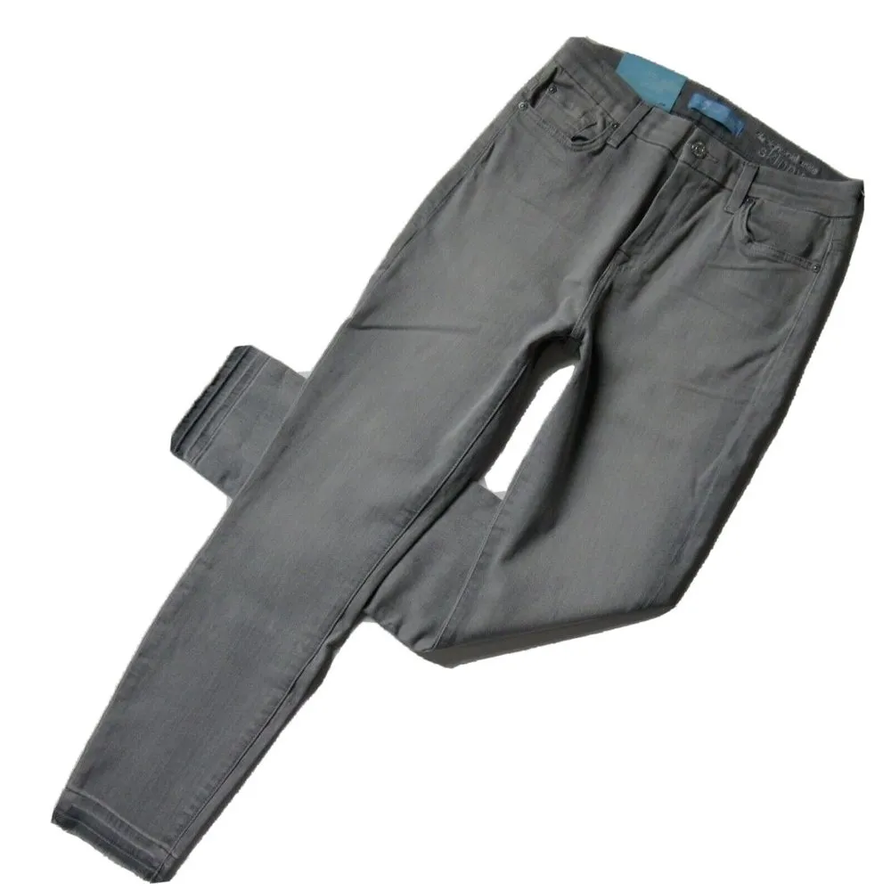 NWT 7 For All Mankind High Waist Ankle Skinny Powder Grey b(air) Stretch Jean 27 - Image 2