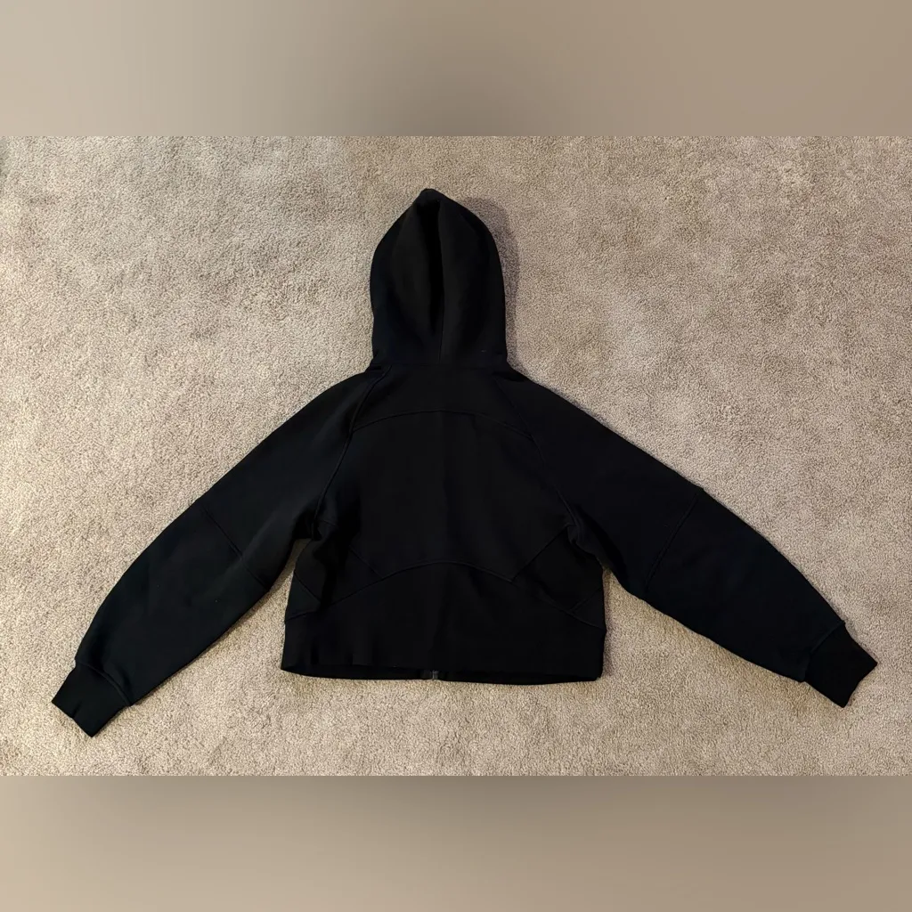 New! Lululemon Scuba Oversized Full Zip Hoodie Jacket Coat Cropped –Black – XS/S - Image 7