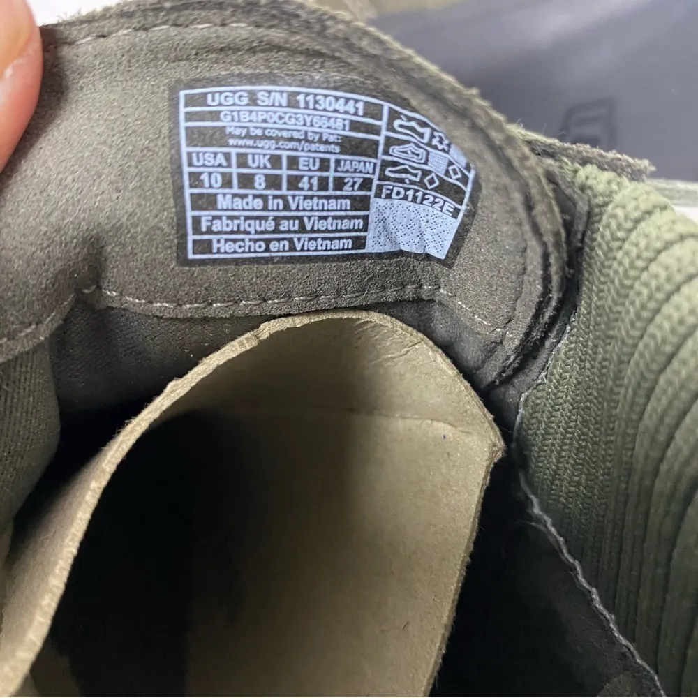 UGG Hapsburg Ankle Lace up Boot in Slate Green 10 - Image 10