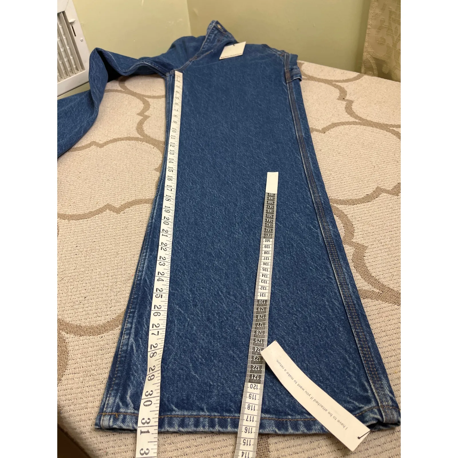 Reformation Diego Mid Rise Baggy Utility Jean, size 27, MSRP $198 - Image 7