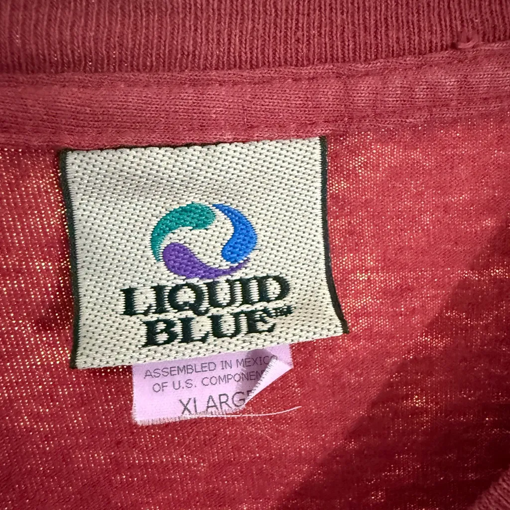 Grateful Dead Liquid Blue unisex Burgundy Tour Alumni Tee XL like new - Image 3