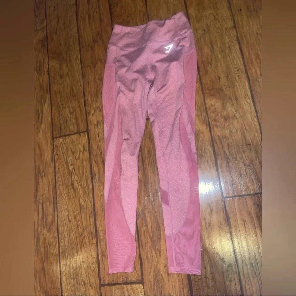 Gymshark Sleek Sculpture Leggings 2.0 Dusky Pink pants woman’s small - Image 2