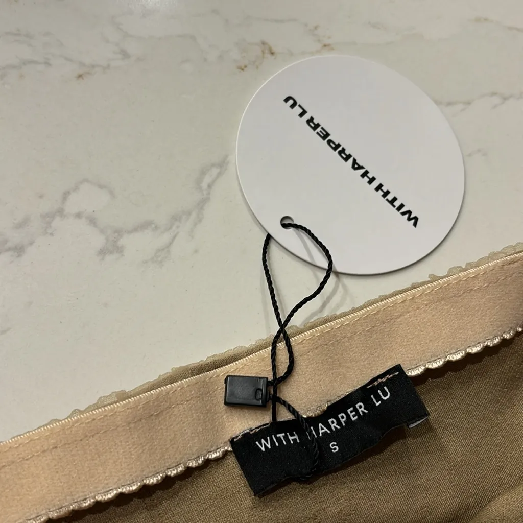 With Harper Lu Women’s Textured 2 Piece Maxi Skirt Set Tan - Image 7