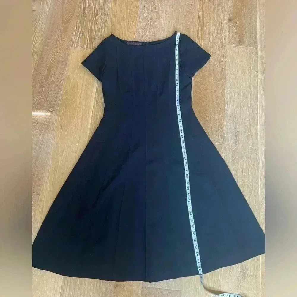 Vintage Anne Klein Long Sheath Dress Women's Size 6 Petite  Zip Back Lined‎ - Image 12