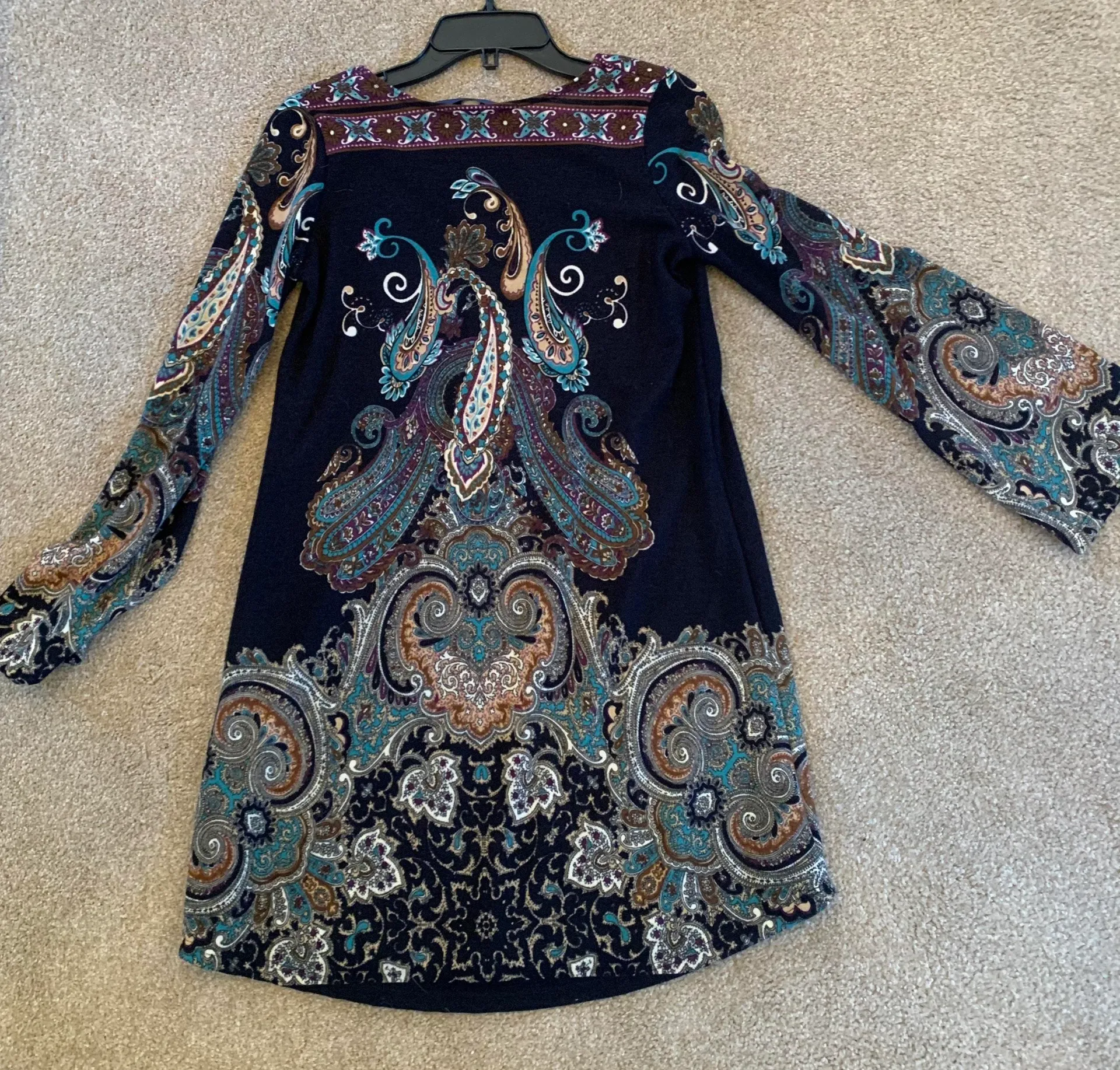 Paisley Flare Dress - Image 3