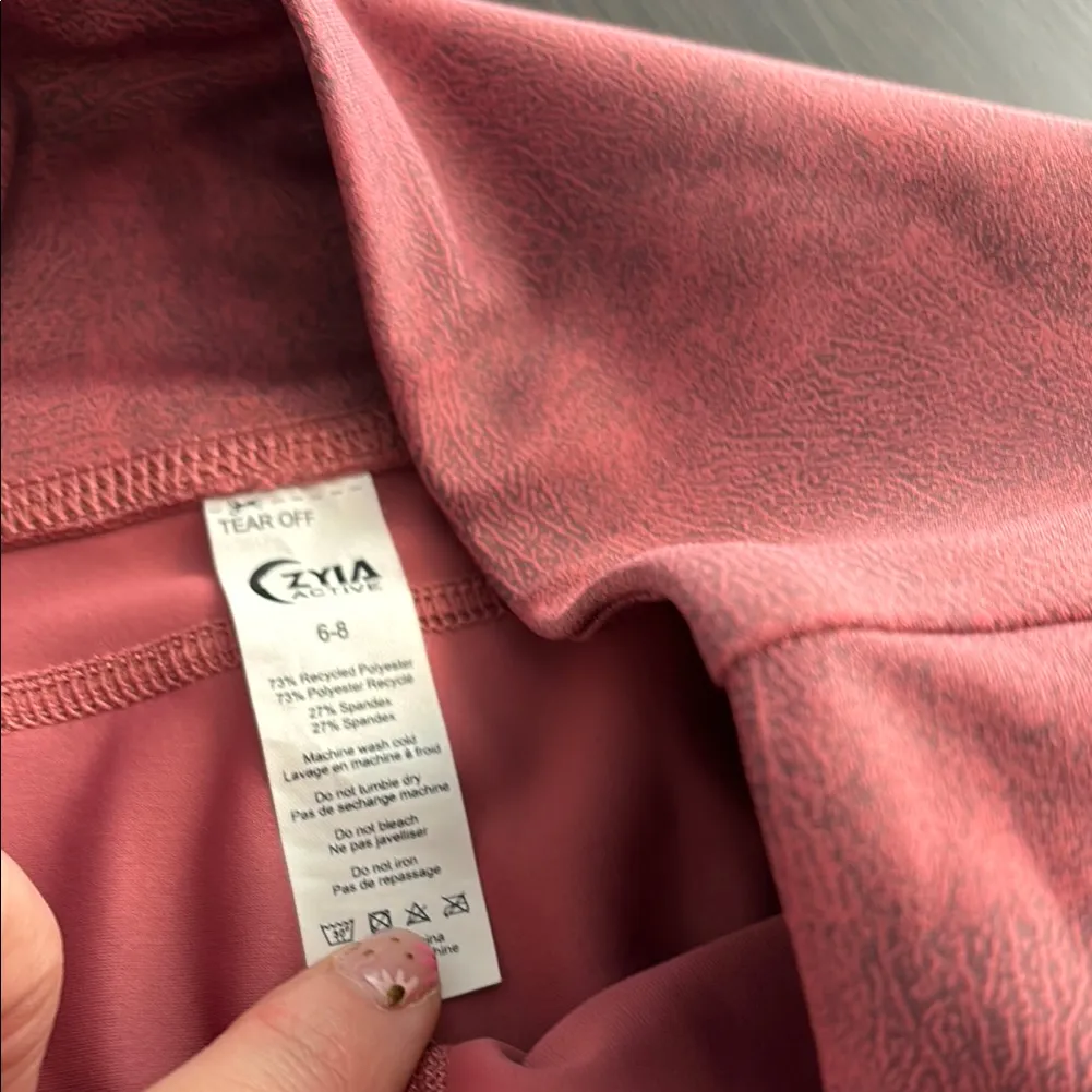 Zyia Active red marble‎ patten size 6-8 leggings - Image 2